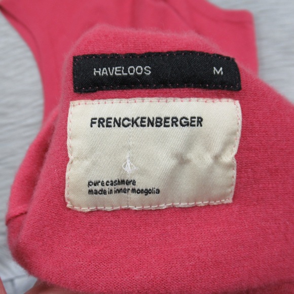 FRENCKENBERGER Haveloos Cashmere Sweater Tank Top Sleeveless Scoop Neck Medium - Picture 9 of 10